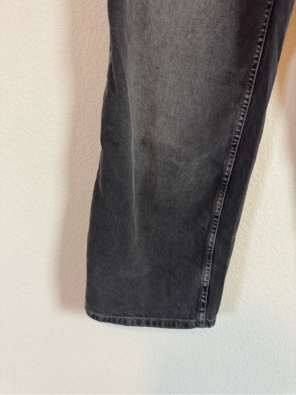 Free People Chalet Black high Waisted Wide Leg Cropped Jeans Size 28 - Picture 5 of 12